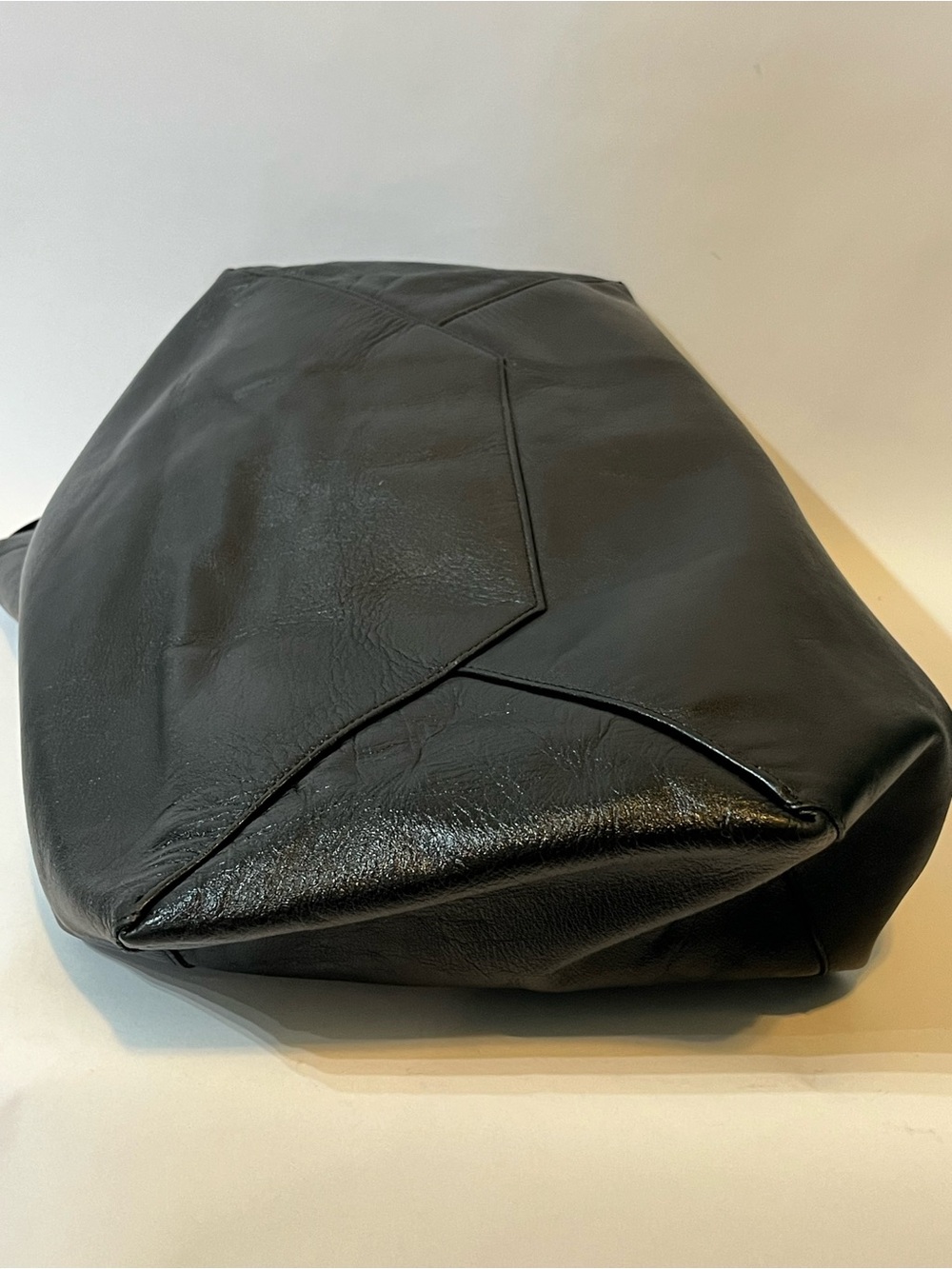 Vintage Céline Black Leather Oversized Slouchy Tote Bag 🇮🇹 - Picture 6 of 16